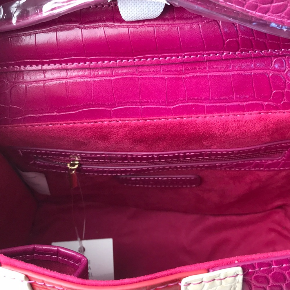 NWT Steve Madden Bandie Fushia Satchel - Picture 6 of 8